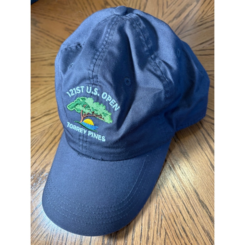 121st US Open Torrey Pines Golf Hat Navy Blue Embroidered Adjustable Classic Cap